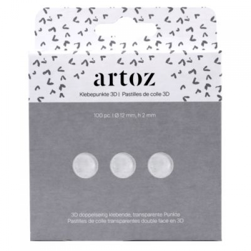 [94.910] Pastilles adhésives double-face 12 x 2 mm 100 pièces