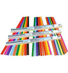 Bandes à tresser 130 g/m2 (200 bandes, 10 couleurs assorties)