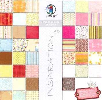 [94.497] Papier  Scrapbooking  Sortiment  120 g/m2, 30.5x30.5 cm(44 Blatt, sortiert in 22 verschiedene Motiven)