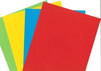 [64.251] Papier à dessin de couleurs B4 130 g/m2 200 fles 4 coul. assorties
