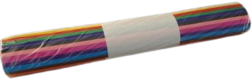 [94.152] Papier de soie 20 g/m2 50 x 70 cm,  rouleau de 150 fles, 12 couleurs assortis