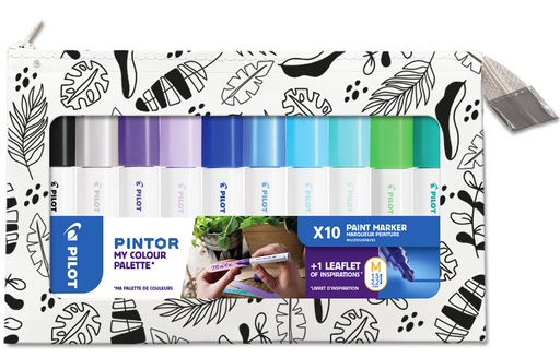 [91.245] Feutres Pilot Pintor 1.5-2.2mm assortiment de 10 couleurs
