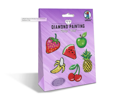 [74.165] Painting Sticker «Fruits» Diamantensteine sortiert in verschiedenen Farben
