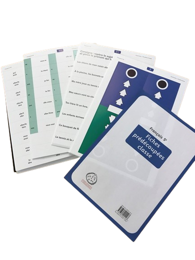 [11390] Français 5e, fiches pré-découpées de classe (CATARO 011610)