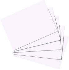 [68.114.5] Fiches blanches A6 240 gm2 FSC (paquet de 200 feuilles)