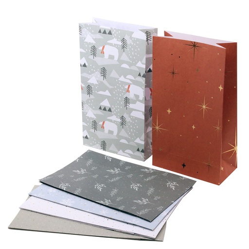 [69.310] Papiertüten assortiert 120 x 60 x 210 mm