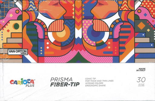 [91.865] Feutres Carioca Plus Prisma Fiber-Tip assortiment 30 couleurs