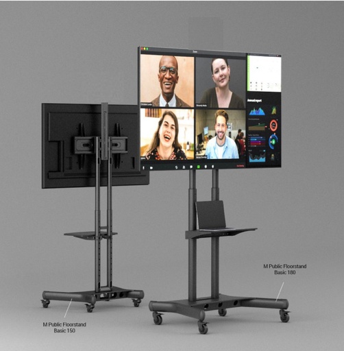 Set Bildschirm ViewSonic CDE 4K UHD  auf Rollwagen