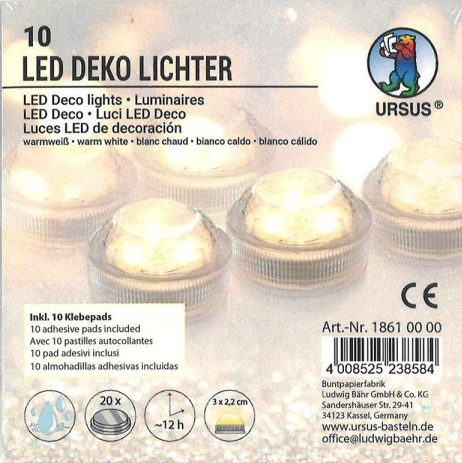 [83.529] LED de décoration - 10 pces avec piles CR2032