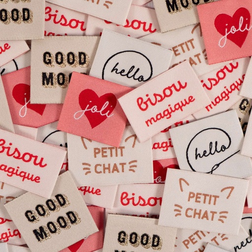 Etiquettes textiles à coudre