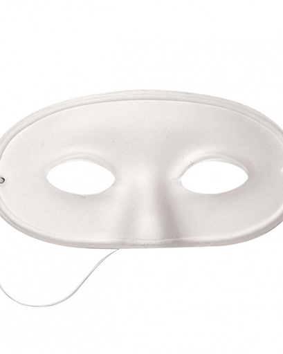 [83.540] Papp-Halbmaske  18.5 x 9.5 cm - 10 Stück