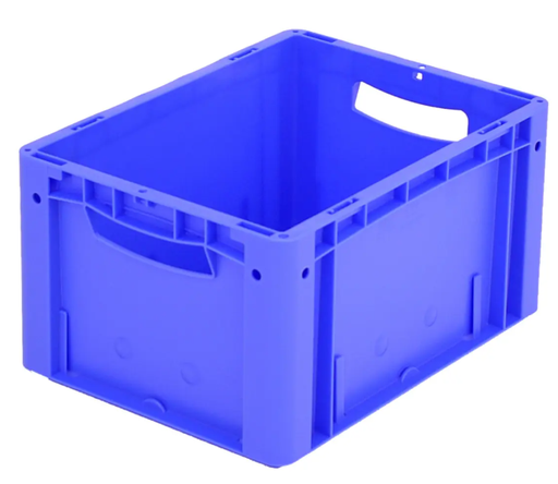 [DS863051] Euronorm-Stapelbehälter, blau, Inhalt 19 l 